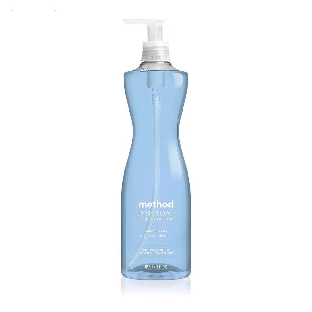 2 Method Liquid Dish Washing Soap Sea Minerals 18oz Pump Dispense